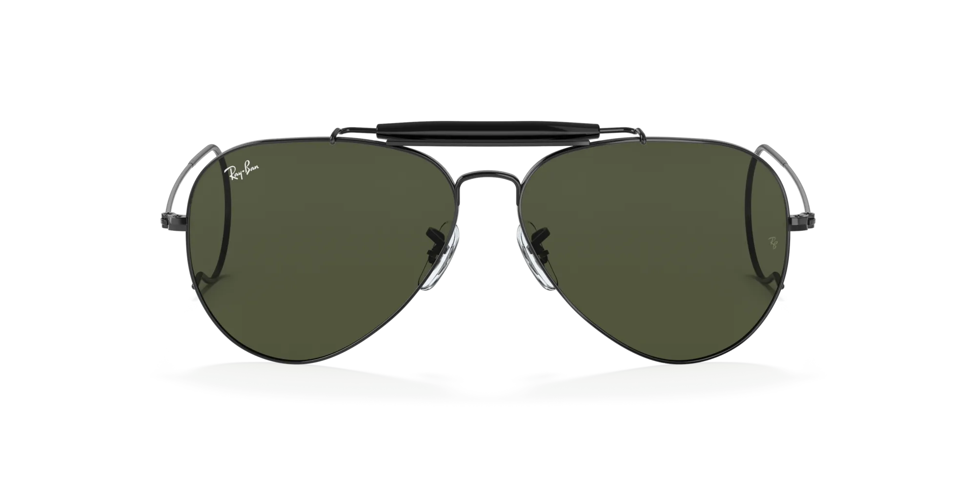 Ray - Ban RB3030 OUTDOORSMAN I L9500 Occhiali da sole Metallo Nero G15 Pilot Normale - immagine 3