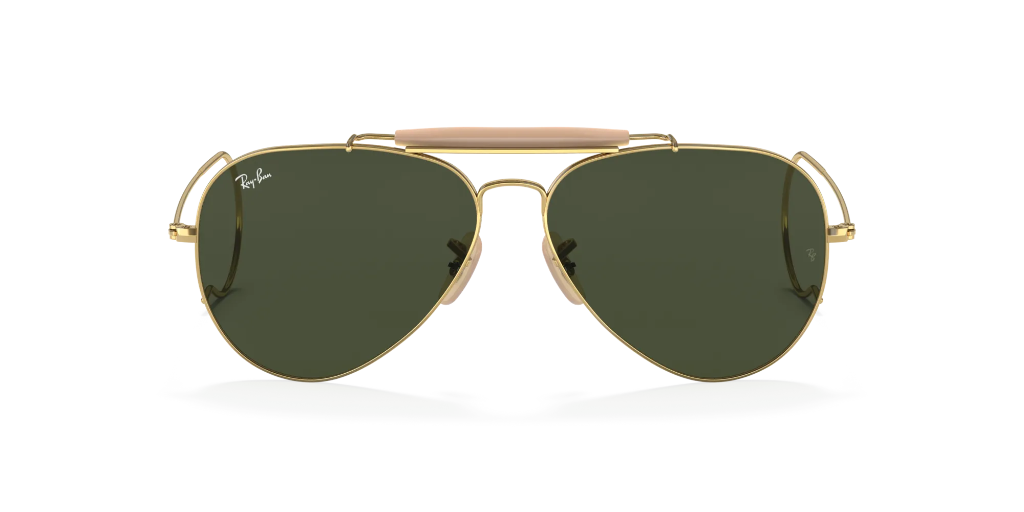 Ray - Ban RB3030 OUTDOORSMAN I L0216 Occhiali da sole Metallo Oro G15 Pilot Normale - immagine 3