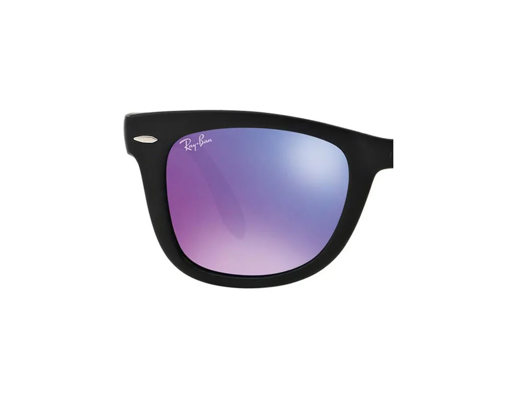 Ray - Ban Coppia di Lenti di ricambio Ray-Ban RB4105 FOLDING WAYFARER Lenti di ricambio Plastica Viola Squadrata Normale Specchiato - immagine 3