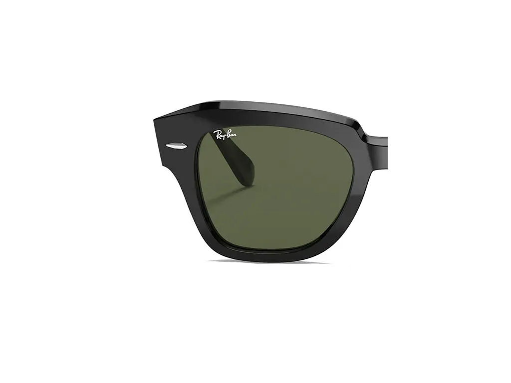 Ray - Ban Coppia di Lenti di ricambio Ray-Ban RB2186 STATE STREET Lenti di ricambio Verde Squadrata Normale - immagine 3