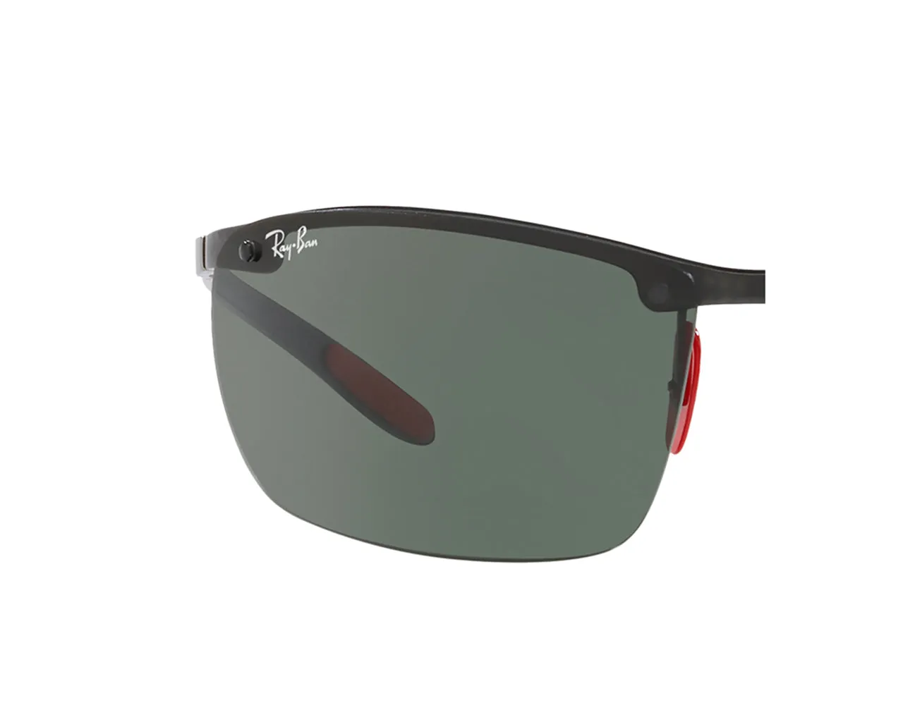 Ray - Ban Coppia di Lenti di ricambio Ray-Ban RB8305M FERRARI Lenti di ricambio Carbonio Verde Squadrata Normale - immagine 3