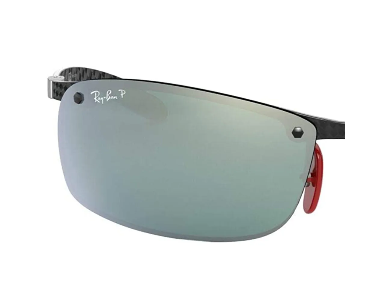 Ray - Ban Coppia di Lenti di ricambio Ray-Ban RB8305M FERRARI Lenti di ricambio Carbonio Verde Squadrata Normale - immagine 4