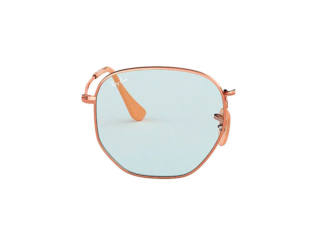 Ray - Ban Coppia di Lenti di ricambio Ray-Ban RB3548N HEXAGONAL Lenti di ricambio Metallo Grigio Geometrica Normale Flash - immagine 4