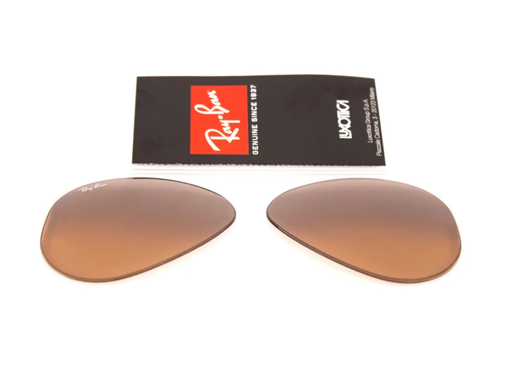 Ray - Ban Coppia di Lenti di ricambio Ray-Ban RB3025 AVIATOR Lenti di ricambio Metallo Pilot - immagine 3
