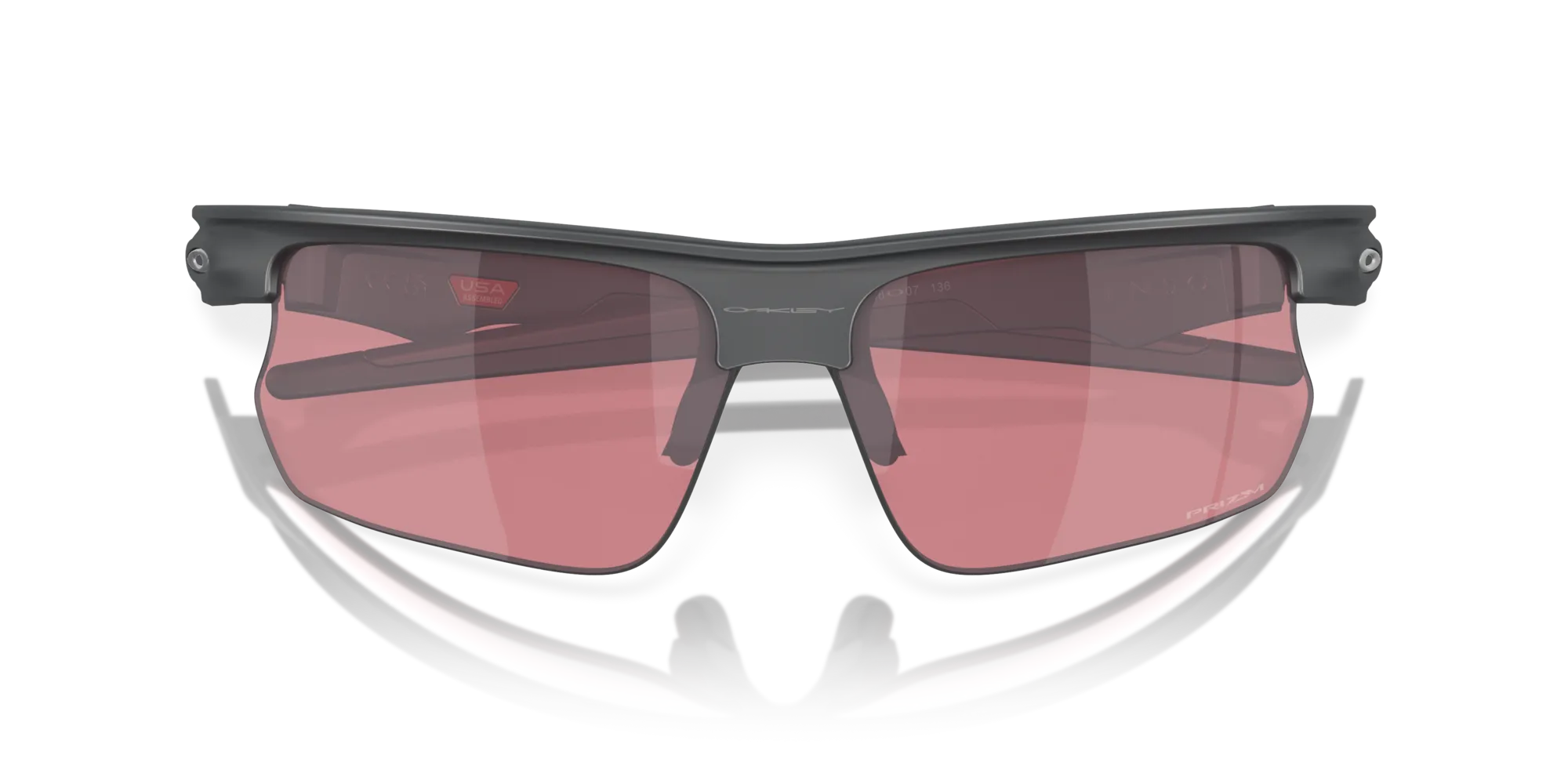 Oakley OO9400 BISPHAERA 940007 Occhiali da sole O_Matter Grigio Viola Squadrata Normale Prizm - immagine 2
