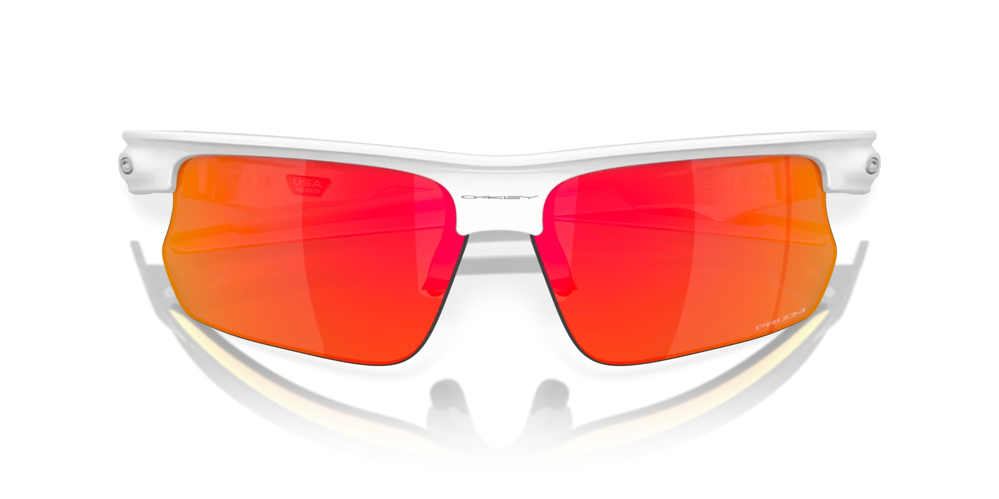 Oakley OO9400 BISPHAERA 940003 Occhiali da sole O_Matter Bianco Rosso Squadrata Normale Prizm - immagine 2