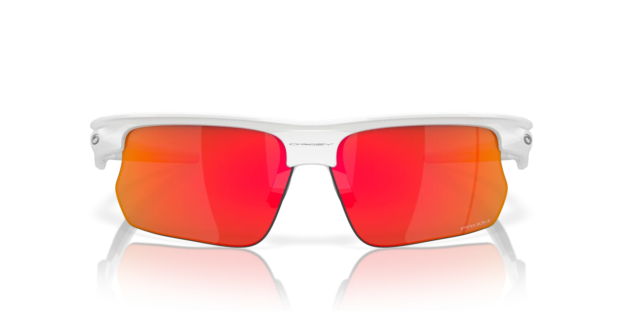 Oakley OO9400 BISPHAERA 940003 Occhiali da sole O_Matter Bianco Rosso Squadrata Normale Prizm - immagine 3