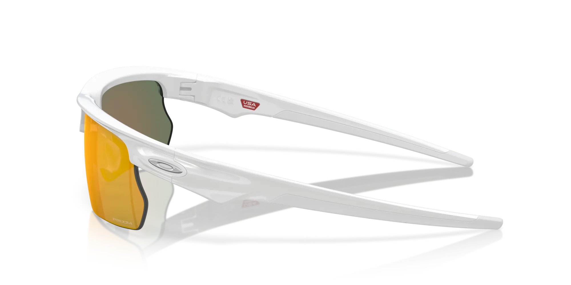 Oakley OO9400 BISPHAERA 940003 Occhiali da sole O_Matter Bianco Rosso Squadrata Normale Prizm - immagine 4
