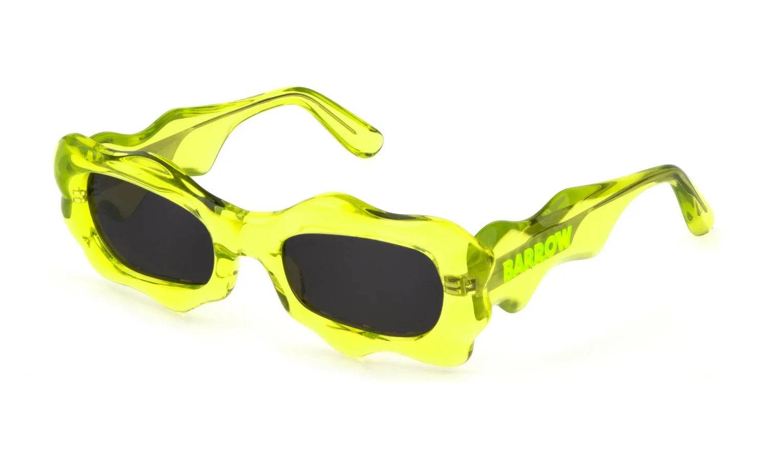 Barrow SBA005 LIQUID 998 Occhiali da sole Acetato Verde Grigio Squadrata Normale - immagine 1
