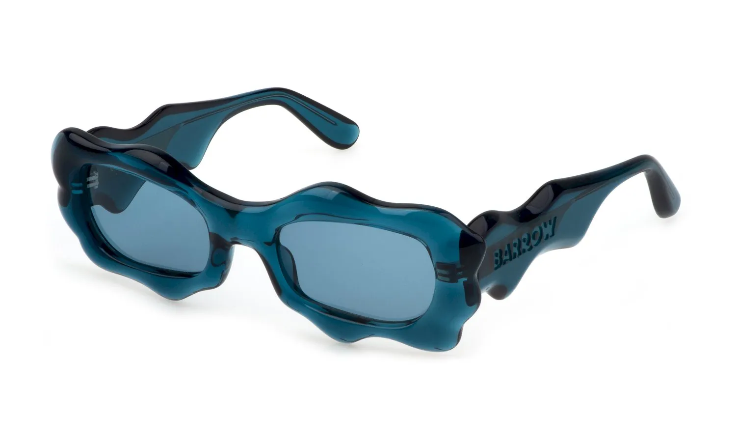 Barrow SBA005 LIQUID 892 Occhiali da sole Acetato Blu Blu Squadrata Normale - immagine 1