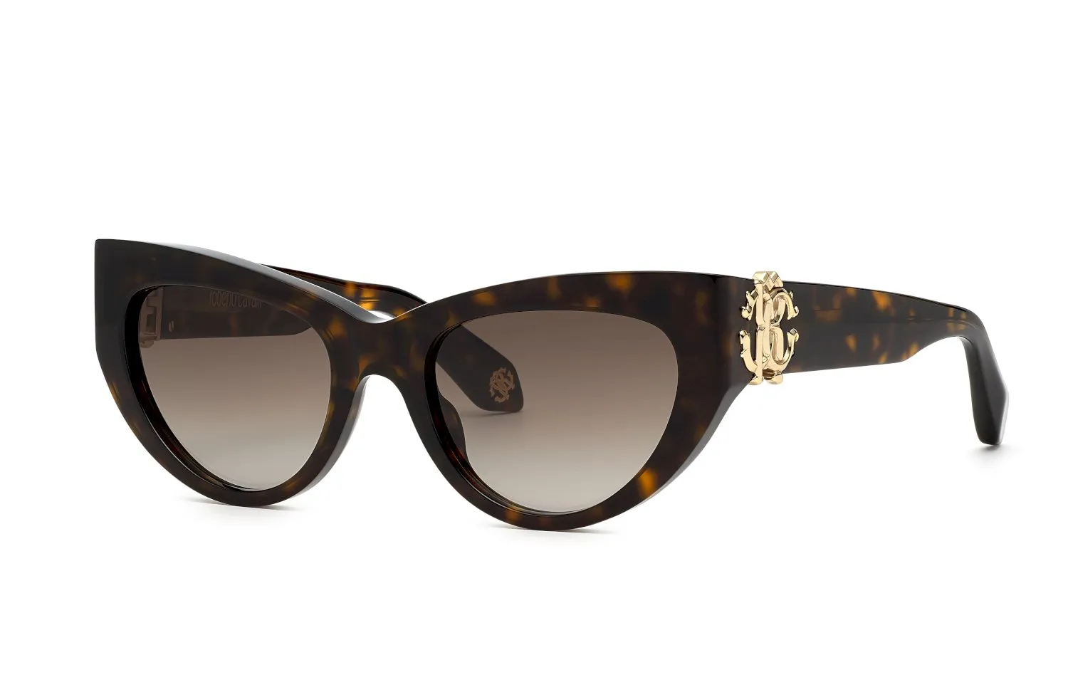 Roberto Cavalli SRC017M 722 Occhiali da sole Acetato Havana Marrone Cat Eye Normale Sfumato - immagine 1