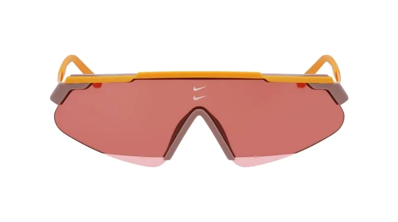 Nike NIKE MARQUEE FN0301 815 Occhiali da sole Iniettato Arancione Rosso Maschera Normale - immagine 2