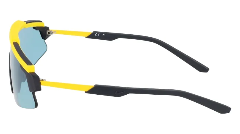 Nike NIKE MARQUEE FN0301 845 Occhiali da sole Iniettato Giallo Azzurro Maschera Normale - immagine 3