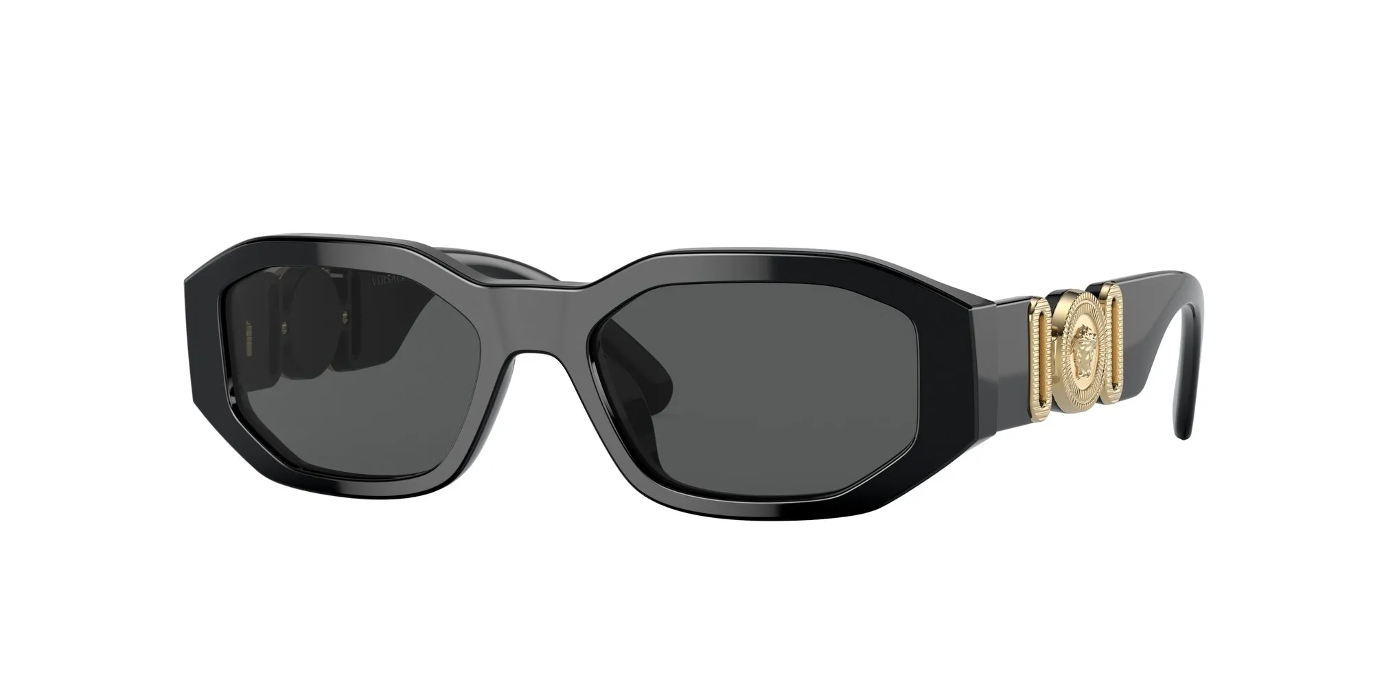 Versace VK4429U GB1/87 Occhiali da sole Acetato Nero Grigio Geometrica Normale - immagine 1