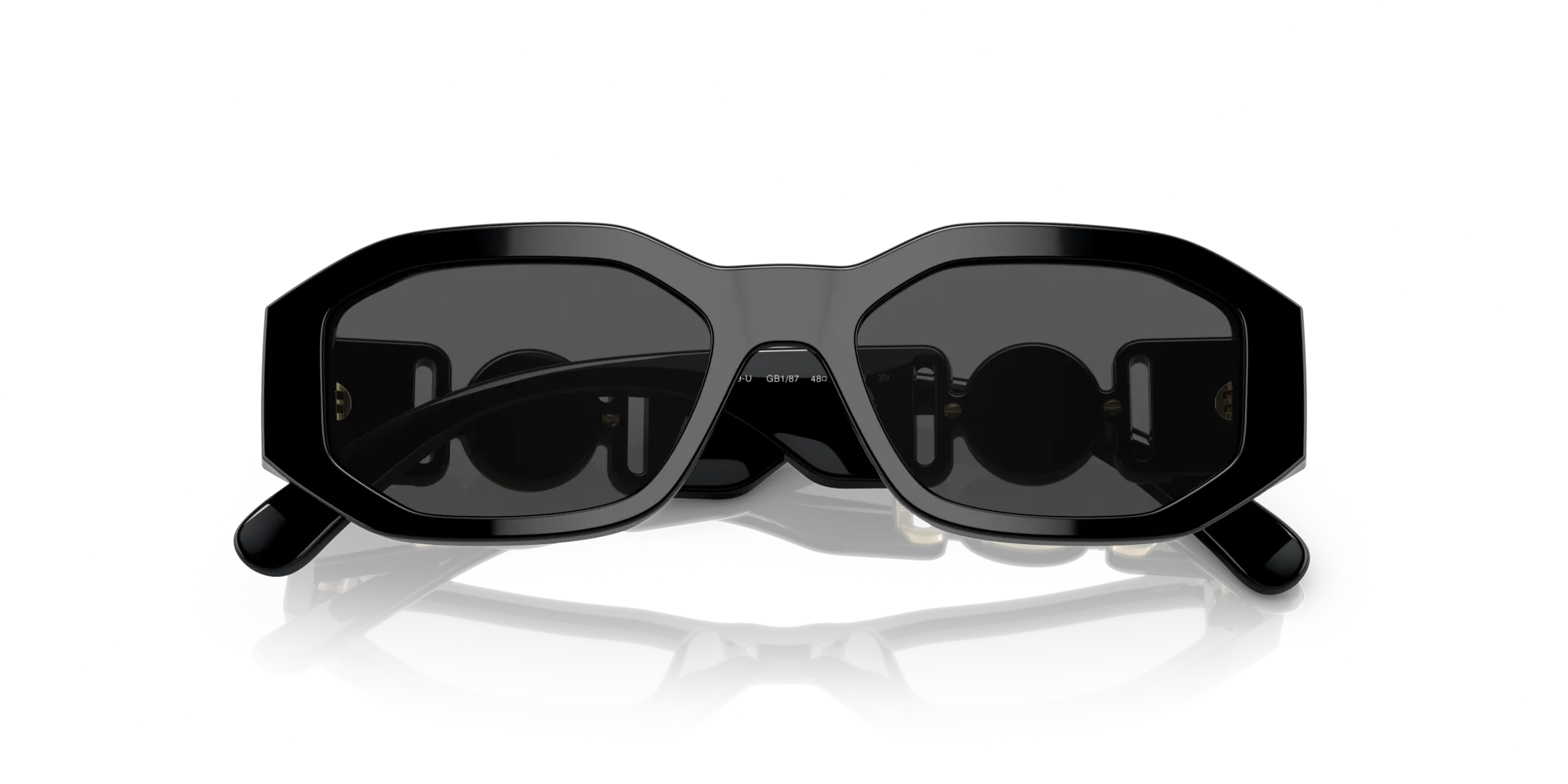 Versace VK4429U GB1/87 Occhiali da sole Acetato Nero Grigio Geometrica Normale - immagine 2