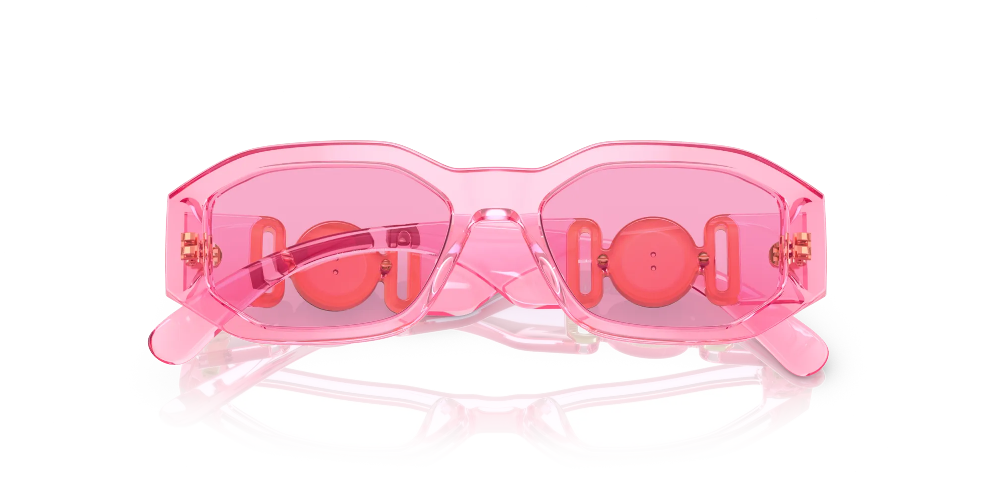 Versace VK4429U 5370/5 Occhiali da sole Acetato Rosa Rosa Geometrica Normale - immagine 2