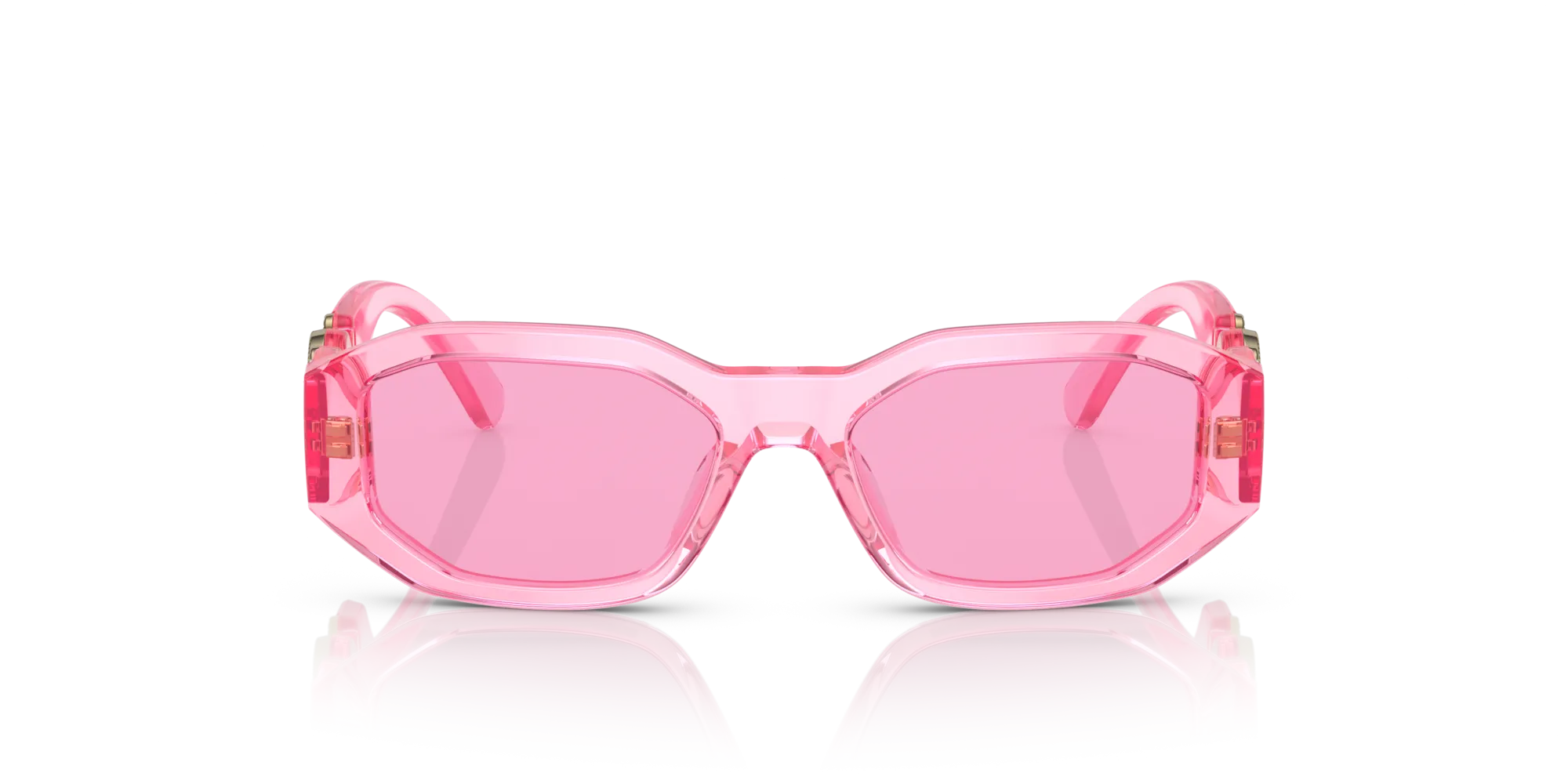 Versace VK4429U 5370/5 Occhiali da sole Acetato Rosa Rosa Geometrica Normale - immagine 3