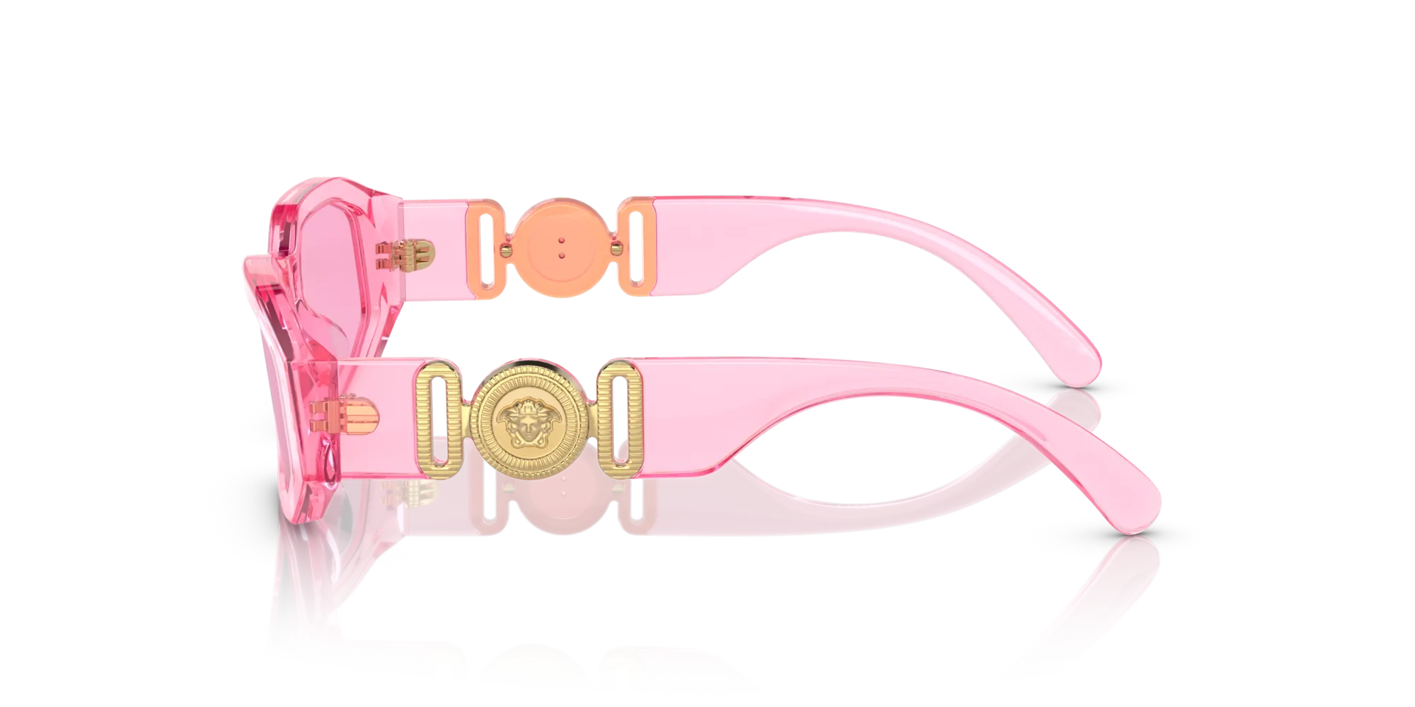 Versace VK4429U 5370/5 Occhiali da sole Acetato Rosa Rosa Geometrica Normale - immagine 4