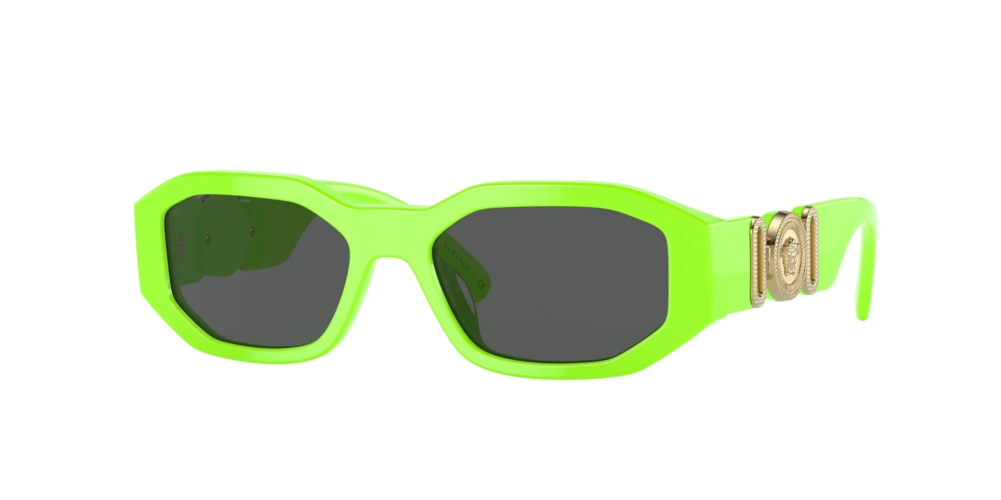 Versace VK4429U 536987 Occhiali da sole Acetato Verde Grigio Geometrica Normale - immagine 1