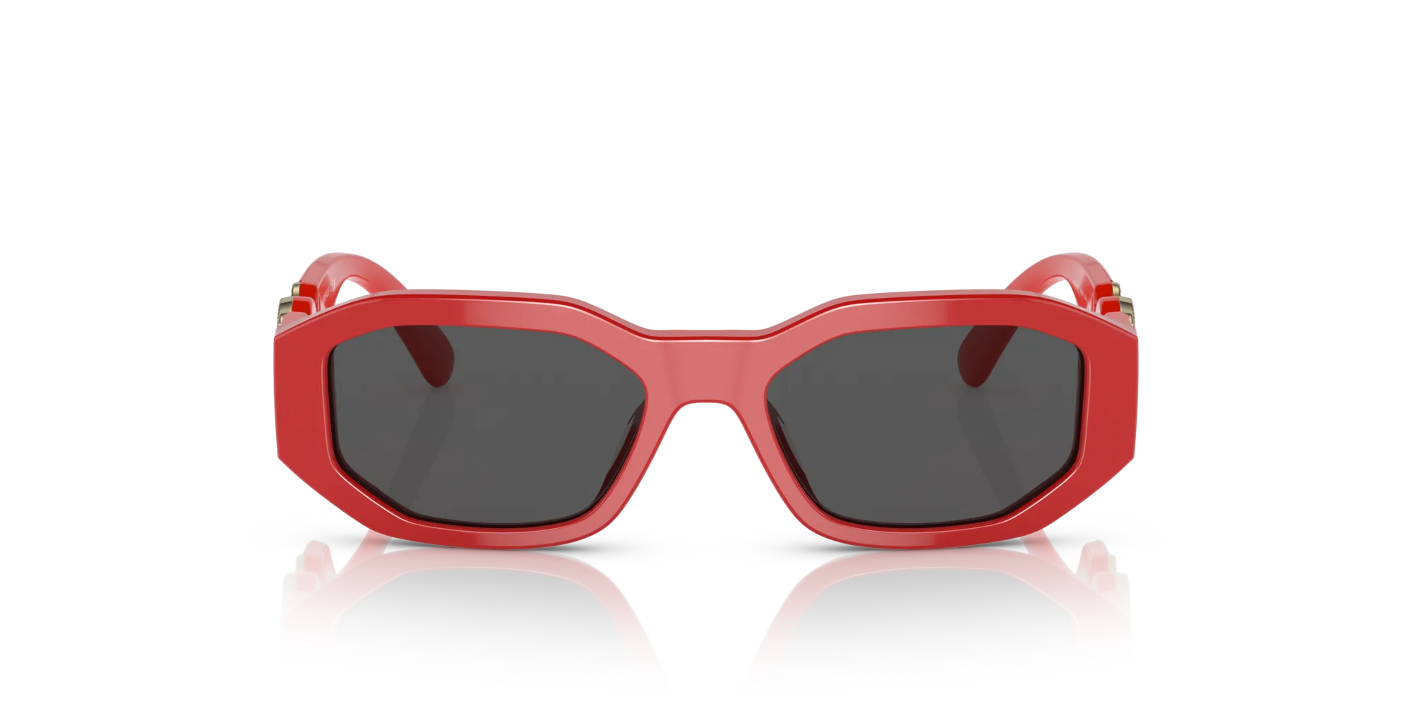 Versace VK4429U 506587 Occhiali da sole Acetato Rosso Grigio Geometrica Normale - immagine 3