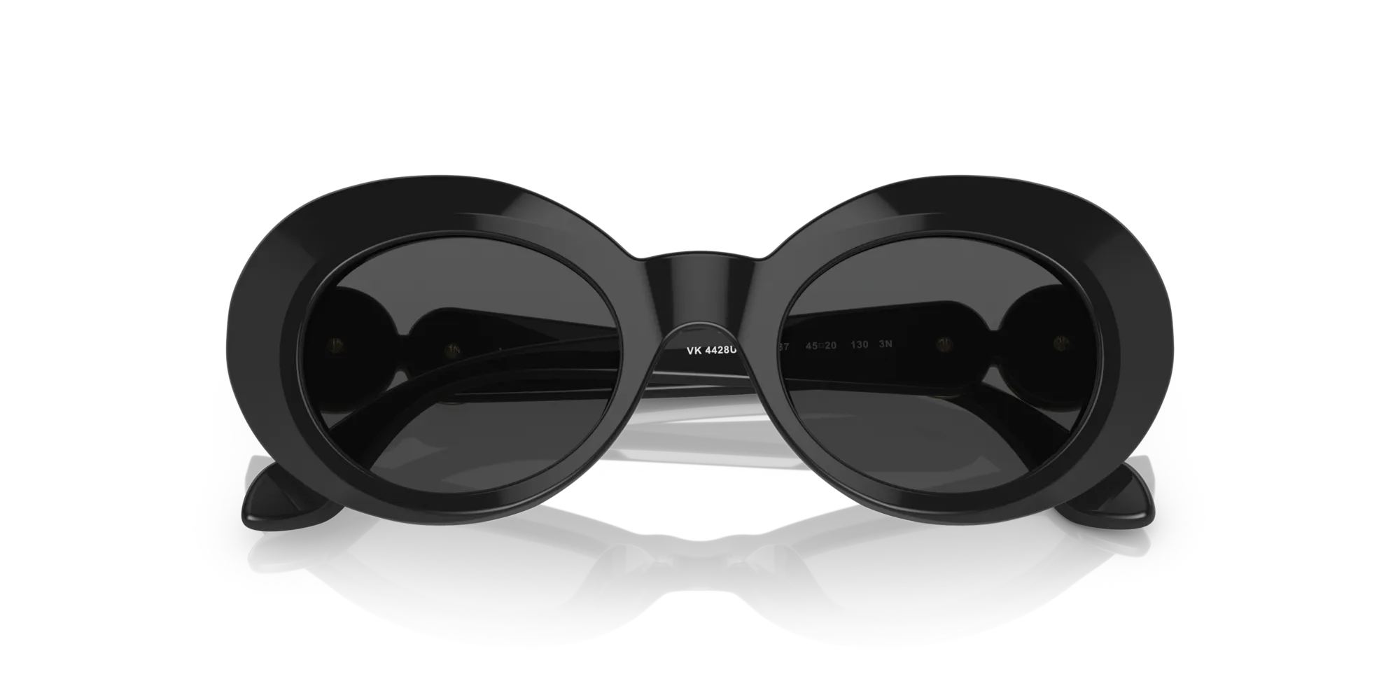 Versace VK4428U GB1/87 Occhiali da sole Acetato Nero Grigio Rotonda Normale - immagine 2