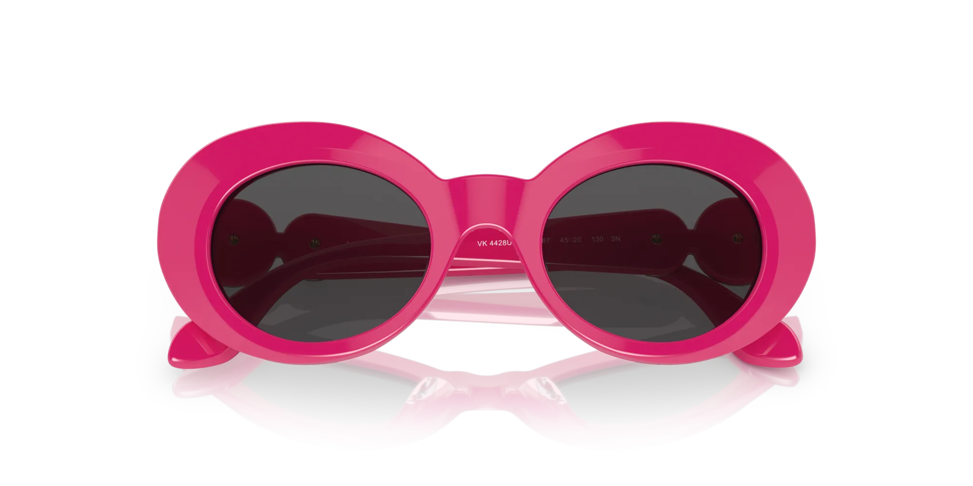 Versace VK4428U 536787 Occhiali da sole Acetato Rosa Grigio Rotonda Normale - immagine 2