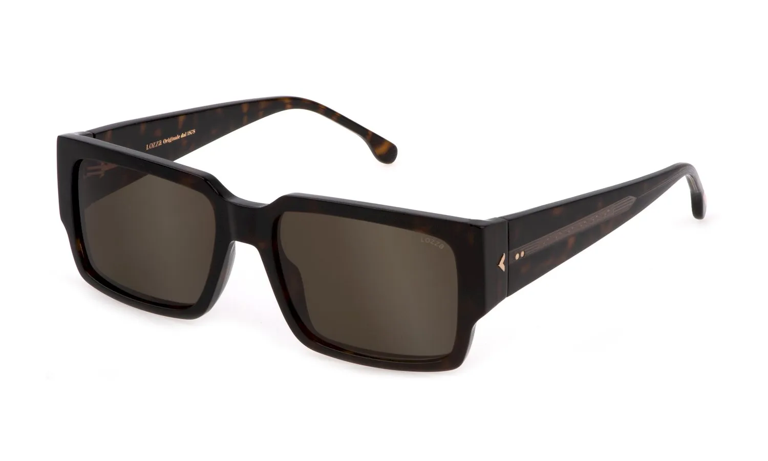 Lozza SL4317 RIVIERA 2 722 Occhiali da sole Acetato Havana Marrone Squadrata Normale - immagine 1