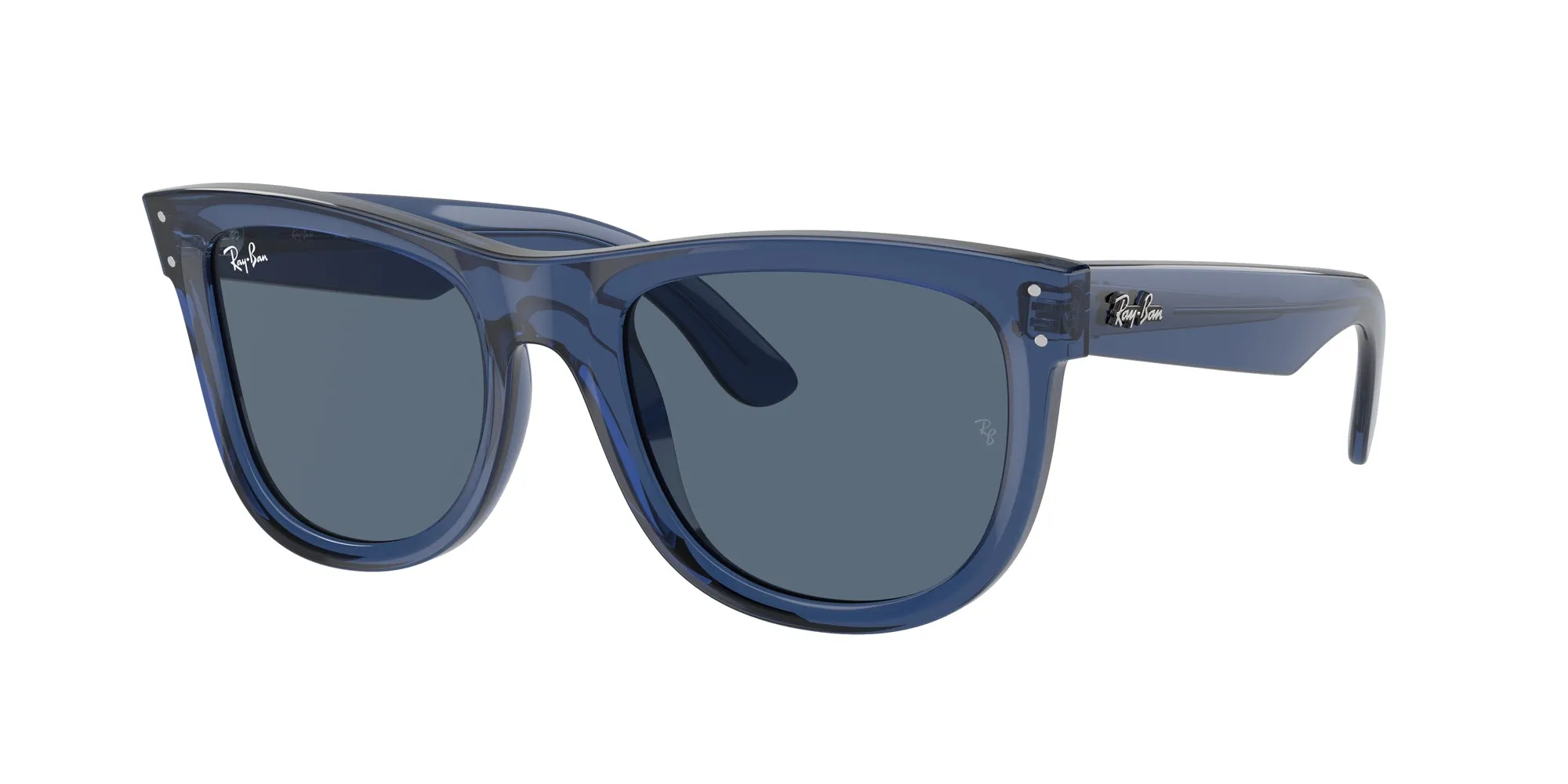 Ray - Ban RBR0502S WAYFARER REVERSE 67083A Occhiali da sole Acetato Blu Blu Squadrata Normale - immagine 1