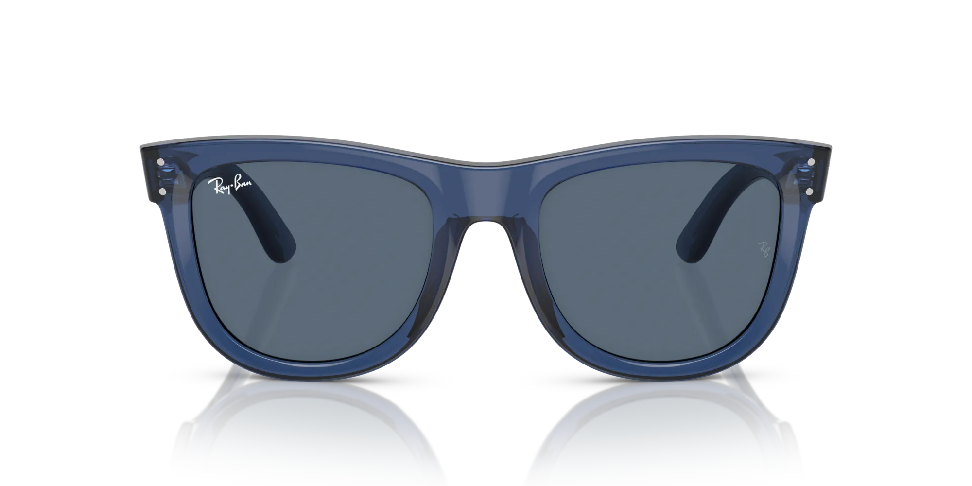 Ray - Ban RBR0502S WAYFARER REVERSE 67083A Occhiali da sole Acetato Blu Blu Squadrata Normale - immagine 3