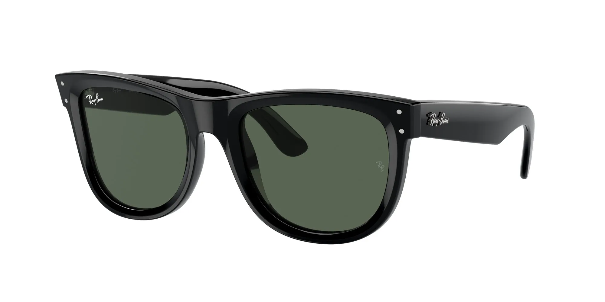 Ray - Ban RBR0502S WAYFARER REVERSE 6677VR Occhiali da sole Acetato Nero Verde Squadrata Normale - immagine 1