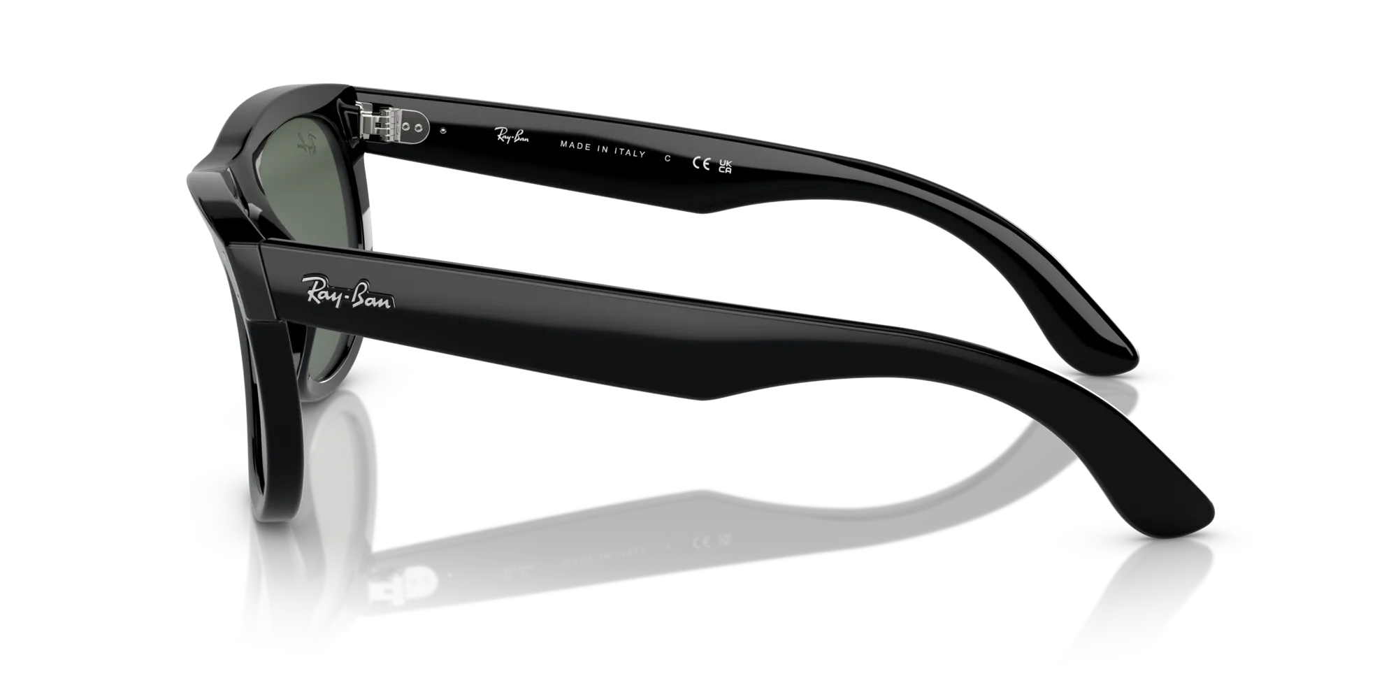 Ray - Ban RBR0502S WAYFARER REVERSE 6677VR Occhiali da sole Acetato Nero Verde Squadrata Normale - immagine 4
