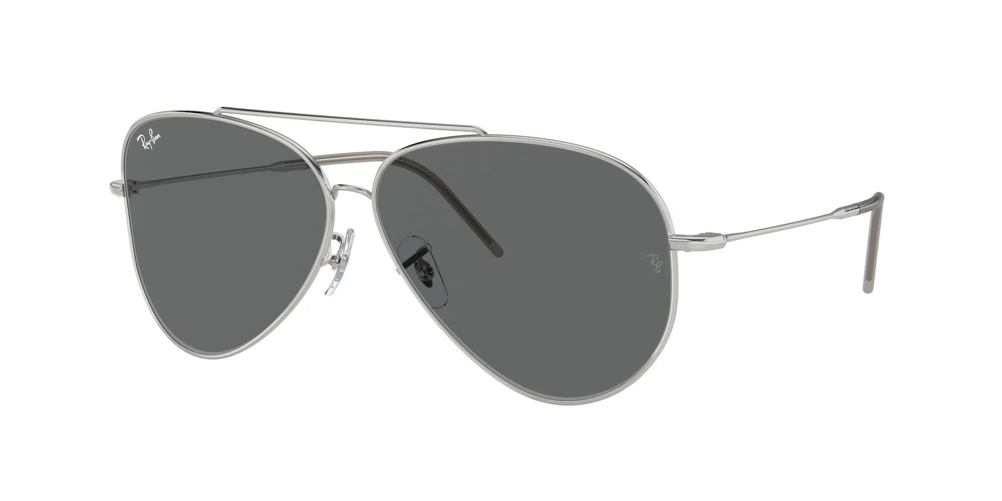 Ray - Ban RBR0101S AVIATOR REVERSE 003/GR Occhiali da sole Metallo Argento Grigio Pilot Normale - immagine 1