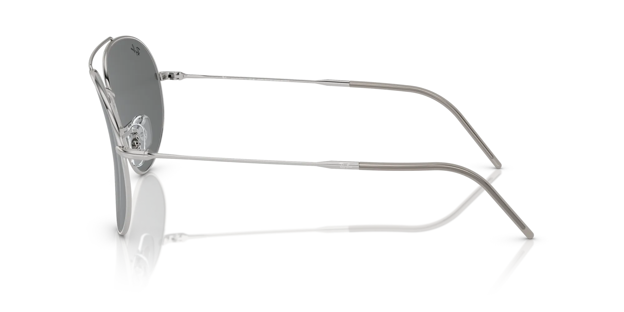 Ray - Ban RBR0101S AVIATOR REVERSE 003/GR Occhiali da sole Metallo Argento Grigio Pilot Normale - immagine 4