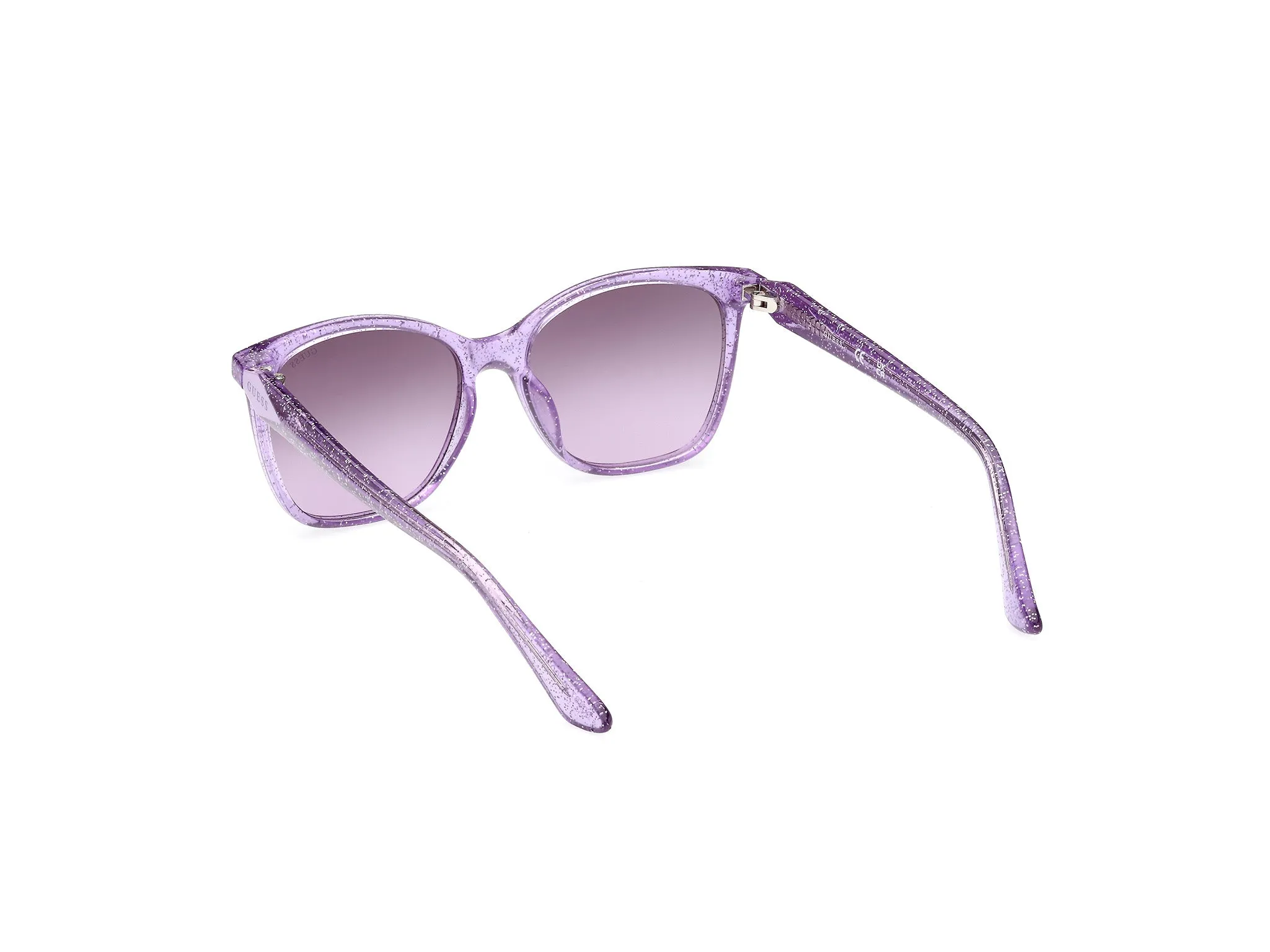 Guess GU9238 83Z Occhiali da sole Iniettato Viola Viola Squadrata Normale Sfumato - immagine 4
