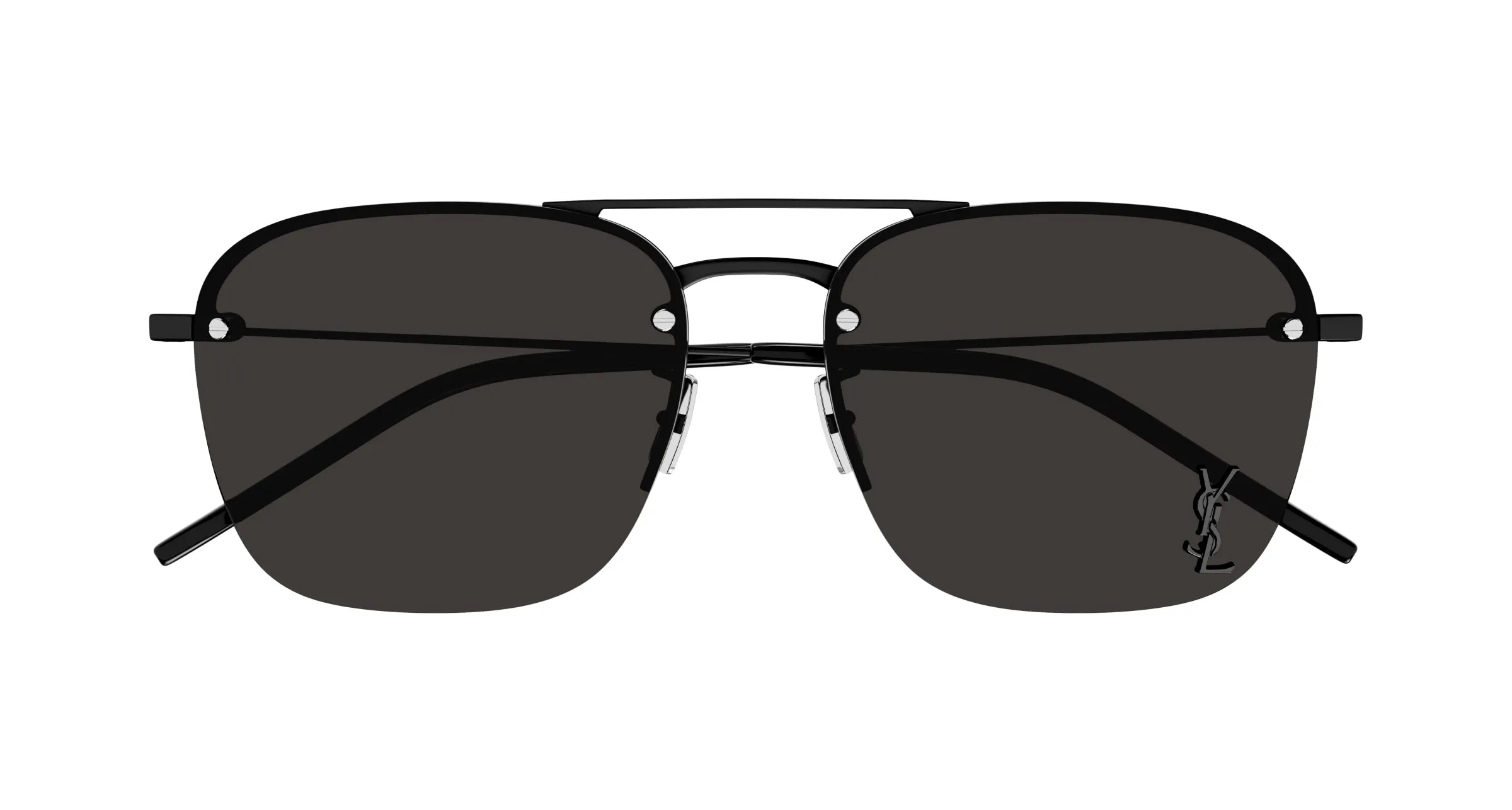 SAINT LAURENT SL 309 M 001 Occhiali da sole Metallo Nero Nero Pilot Normale - immagine 2
