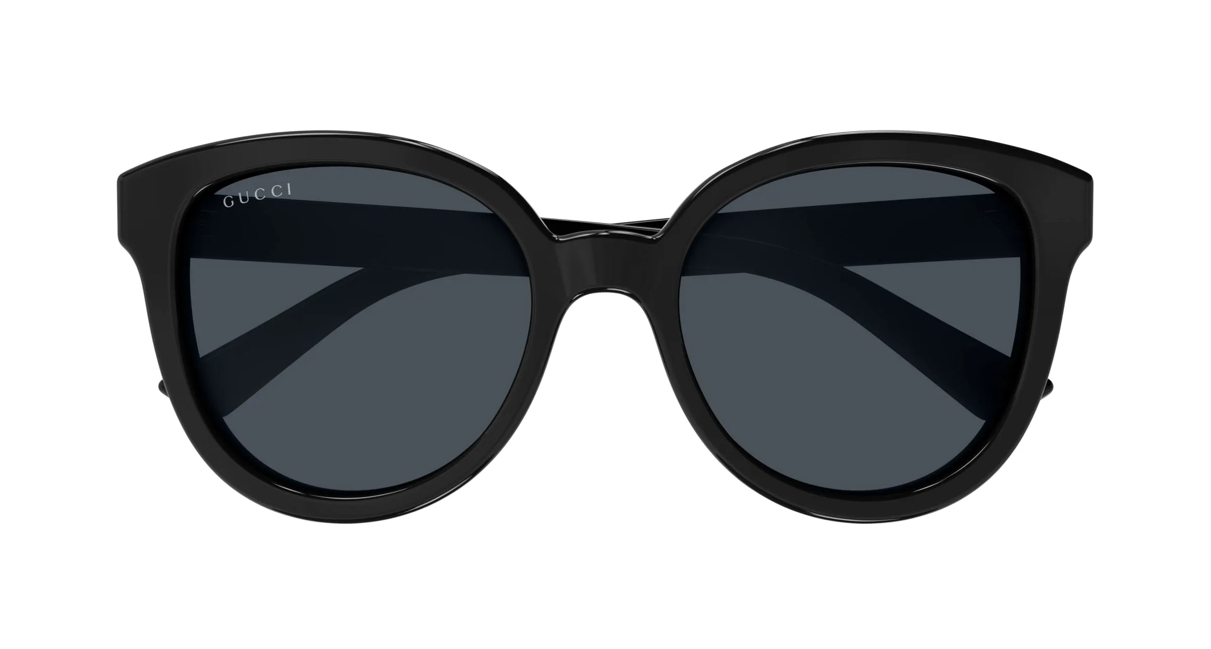Gucci GG1315S 001 Occhiali da sole Acetato Nero Grigio Rotonda Normale - immagine 2