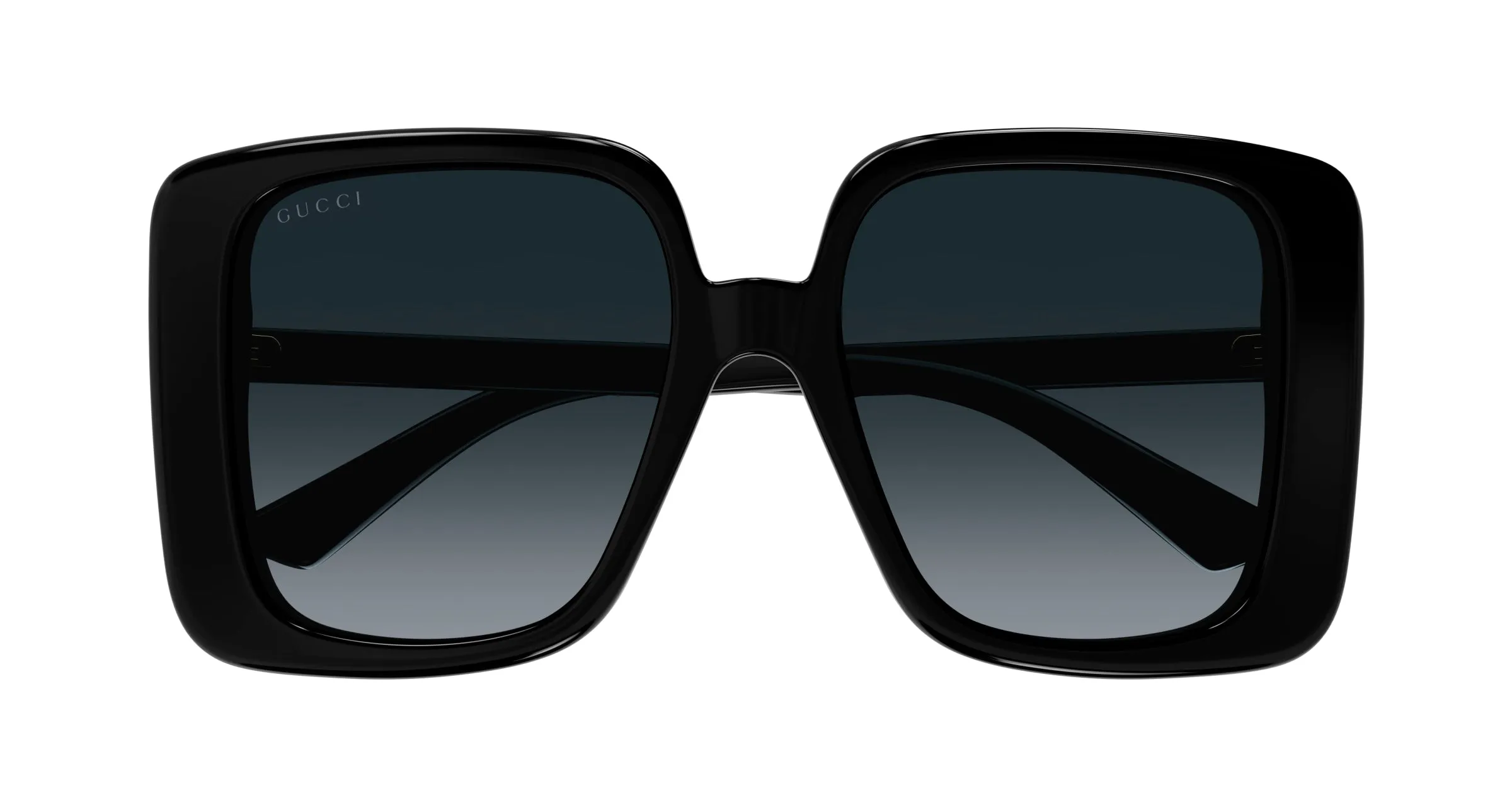 Gucci GG1314S 001 Occhiali da sole Acetato Nero Grigio Squadrata Normale Sfumato - immagine 2