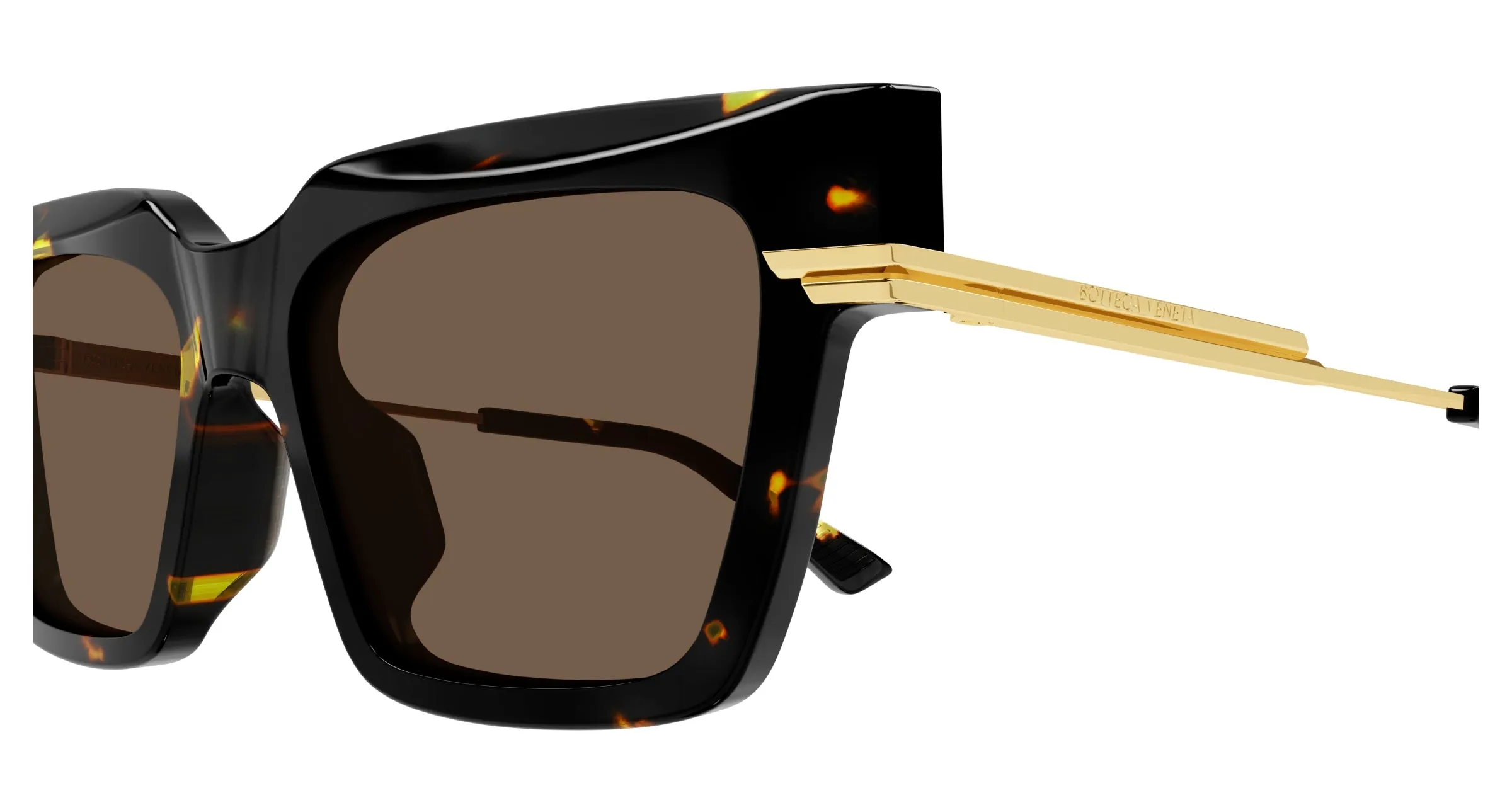 Bottega Veneta BV1242S 002 Occhiali da sole Acetato Havana Marrone Farfalla - immagine 3