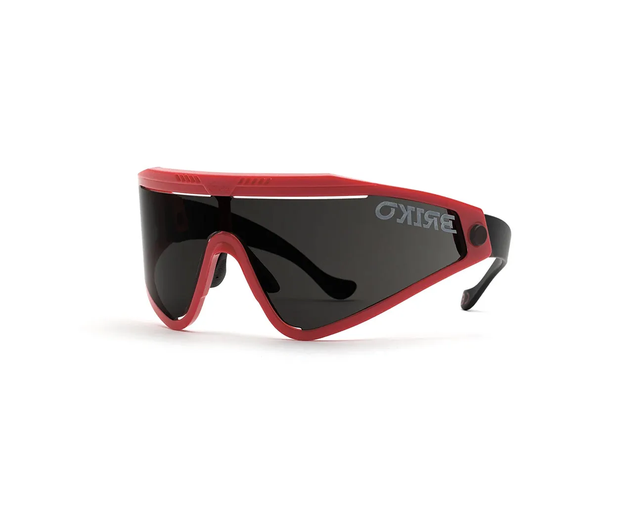 Briko Y27 Detector Red Shiraz Occhiali da sole Nylon Rosso Nero Avvolgente Normale - immagine 1