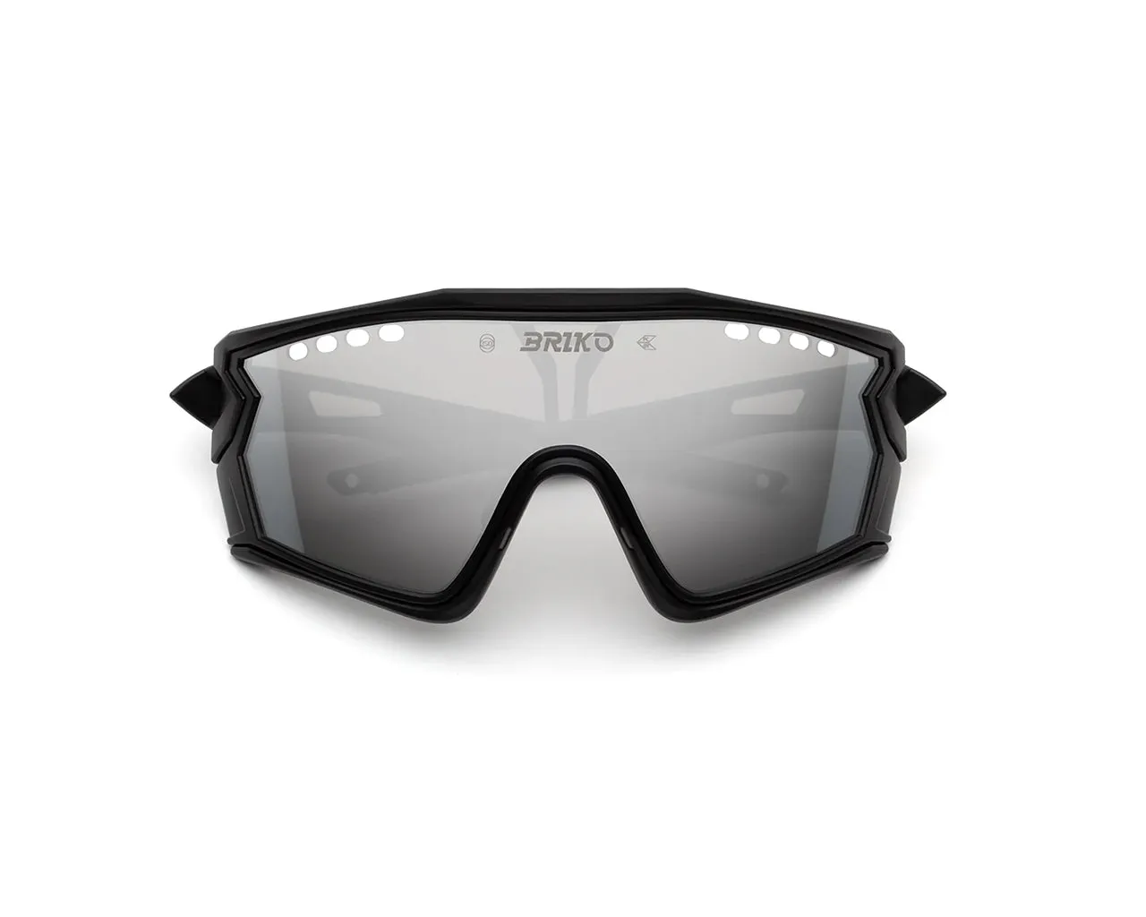 Briko 9NX Taiga Black a01 Occhiali da sole Nylon Nero Grigio Oversize Normale - immagine 2