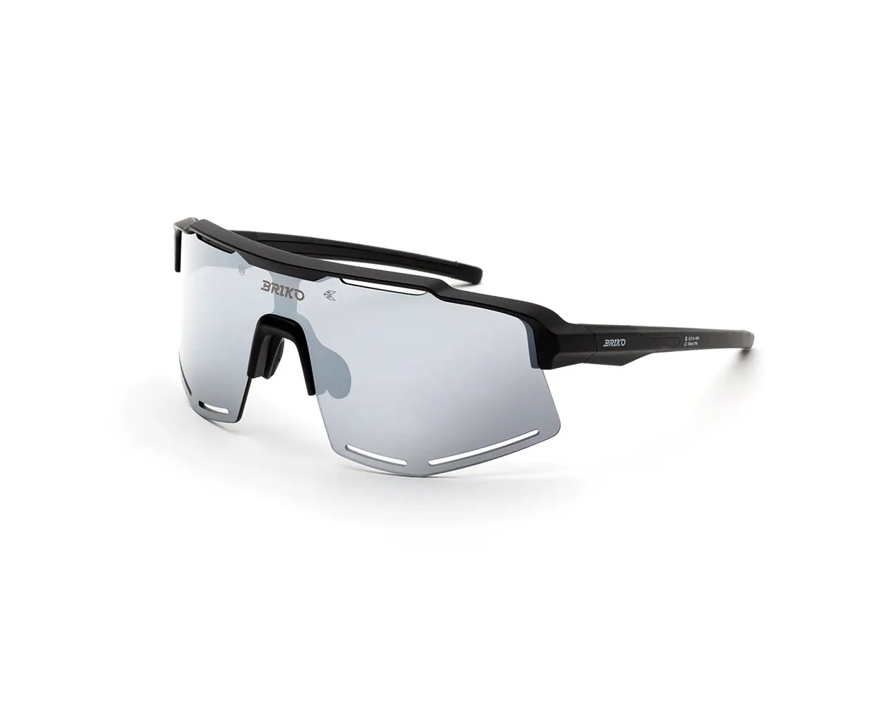 Briko 1G5 Komi Black a01 Occhiali da sole Nylon Nero Grigio Geometrica Normale - immagine 1