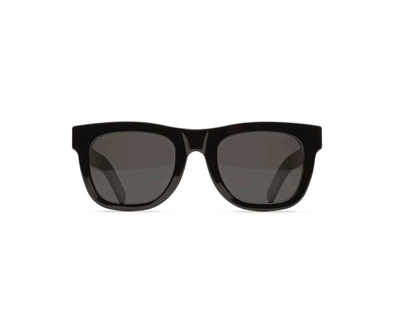 Retrosuperfuture J6C Ciccio Black. Occhiali da sole Acetato Nero Grigio Squadrata Normale - immagine 2