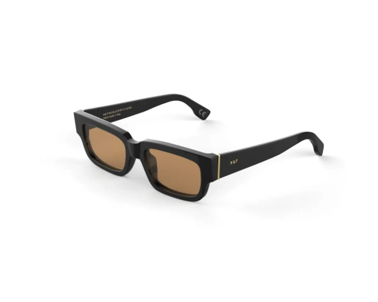 Retrosuperfuture OGN ROMA REFINED Occhiali da sole Acetato Nero Marrone Squadrata Normale - immagine 1
