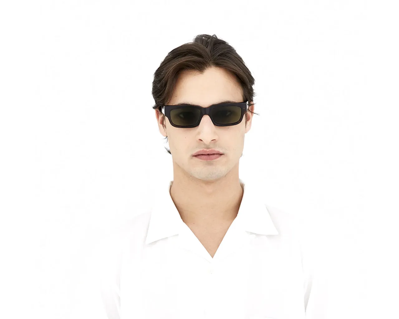 Retrosuperfuture LRV ROMA 3627 Occhiali da sole Acetato Havana Verde Squadrata Normale - immagine 3