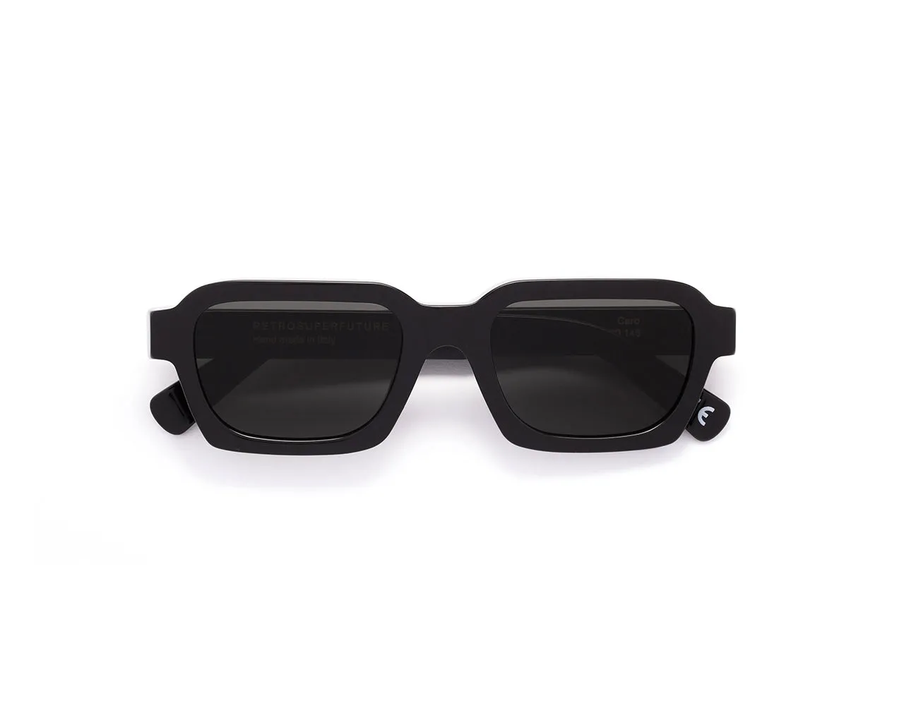 Retrosuperfuture NJS Caro Black Occhiali da sole Acetato Nero Nero Squadrata Normale - immagine 2
