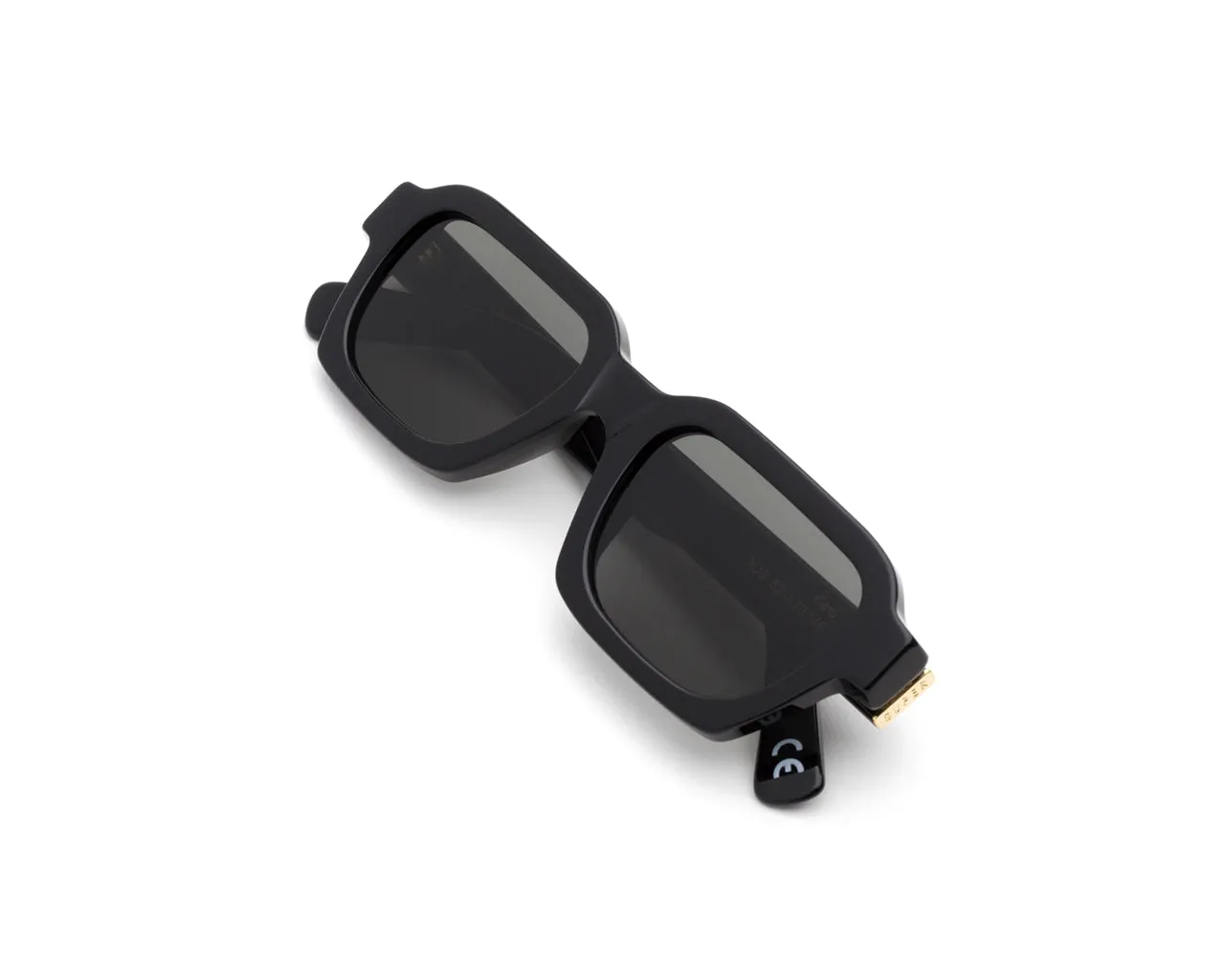 Retrosuperfuture NJS Caro Black Occhiali da sole Acetato Nero Nero Squadrata Normale - immagine 3