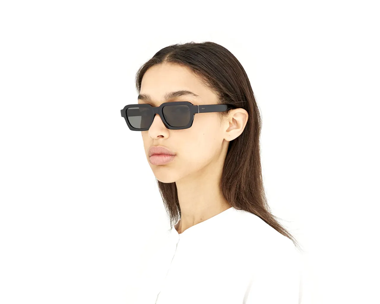 Retrosuperfuture NJS Caro Black Occhiali da sole Acetato Nero Nero Squadrata Normale - immagine 4