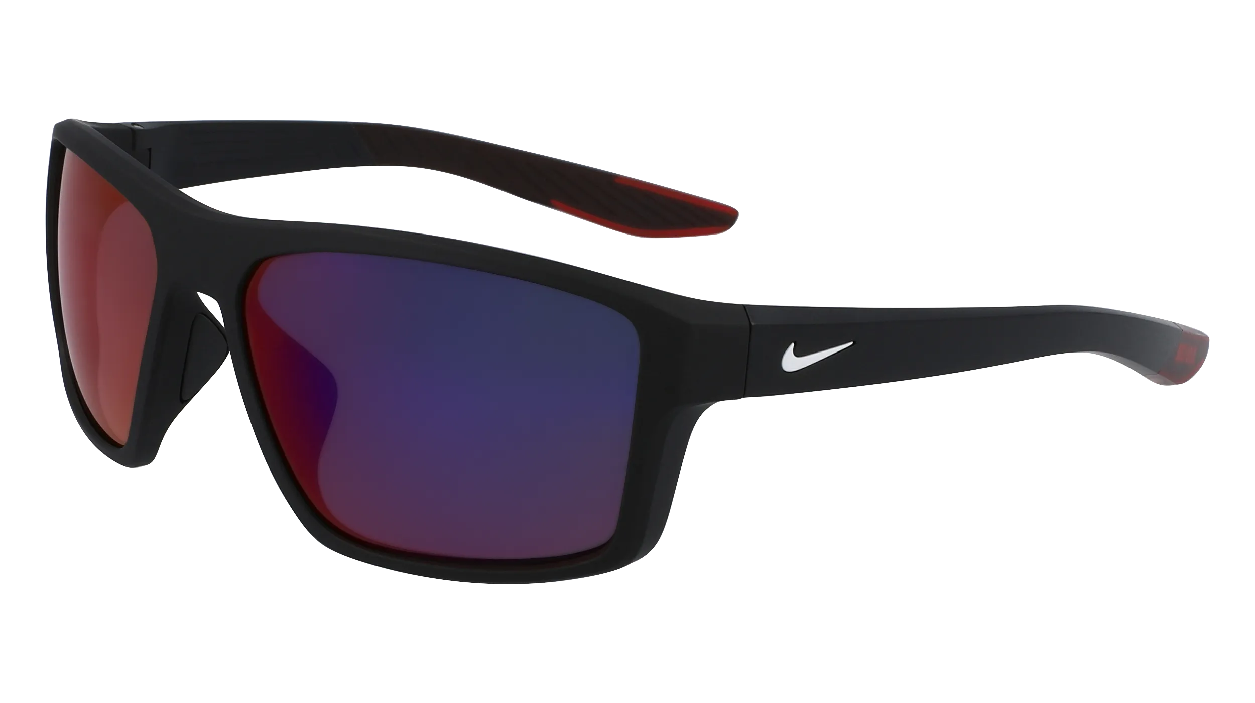 Nike NIKE BRAZEN FURY E FJ2275 010 Occhiali da sole Plastica Nero-opaco Squadrata Normale - immagine 1