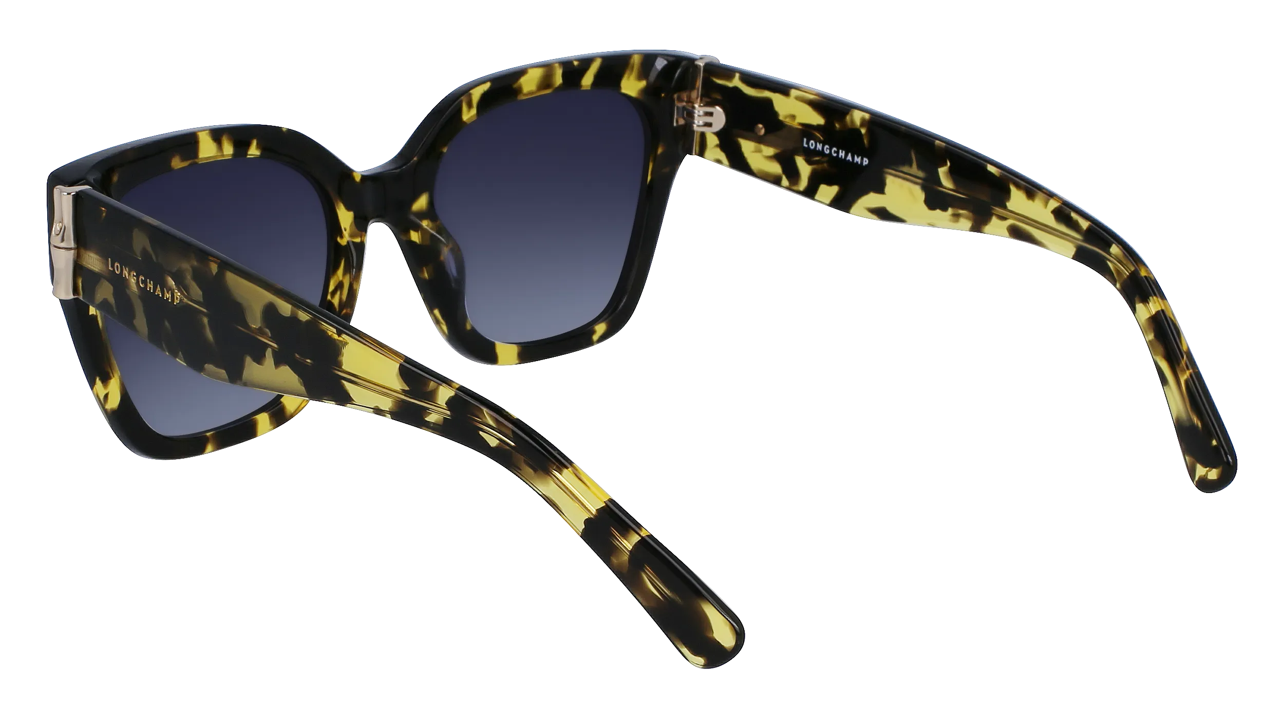 LONGCHAMP LO732S 243 Occhiali da sole Acetato Havana Blu Squadrata Normale Normale - immagine 3