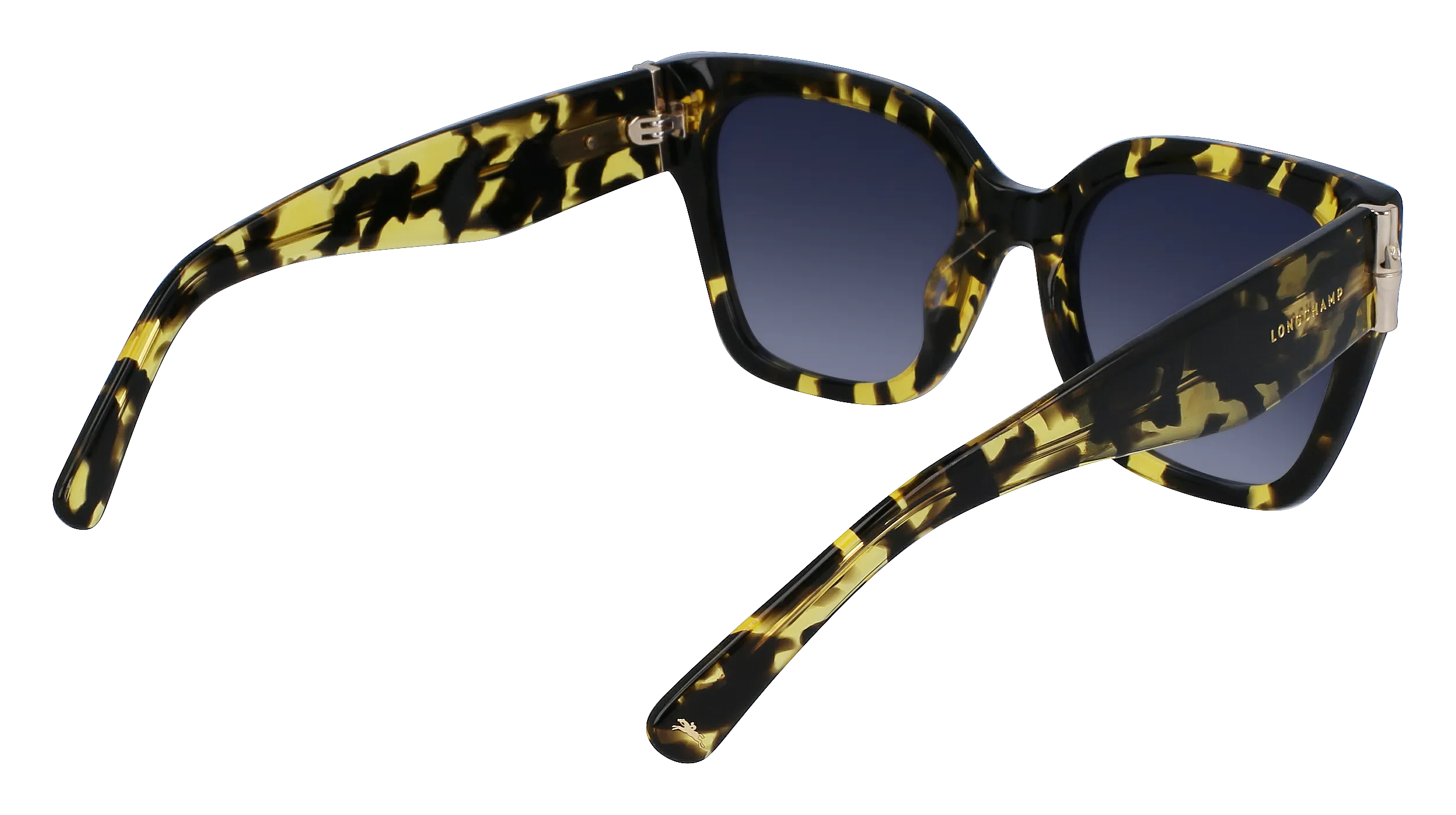 LONGCHAMP LO732S 243 Occhiali da sole Acetato Havana Blu Squadrata Normale Normale - immagine 4